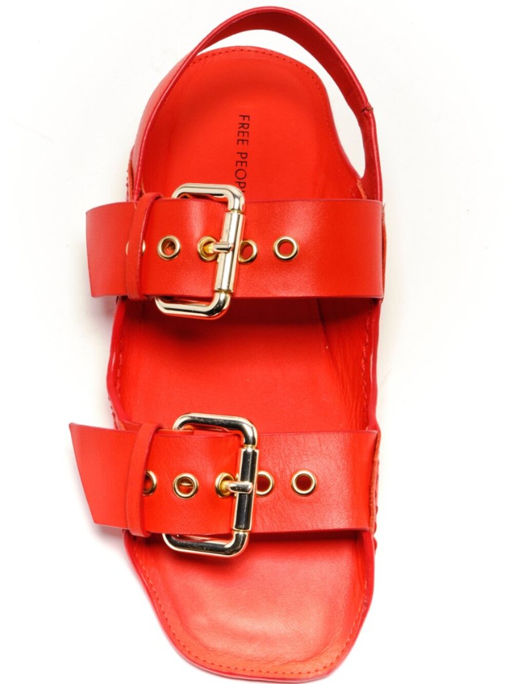 FREE PEOPLE Blossom Buckle Sandals / Salsa Leather - Picture 8 of 9